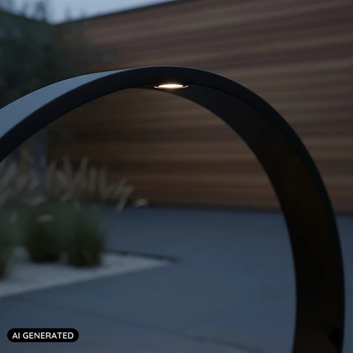 Lucide JEREL - Bollard light - Ø 40 cm - LED - 1x5W 3000K - IP54 - Black - AI 3